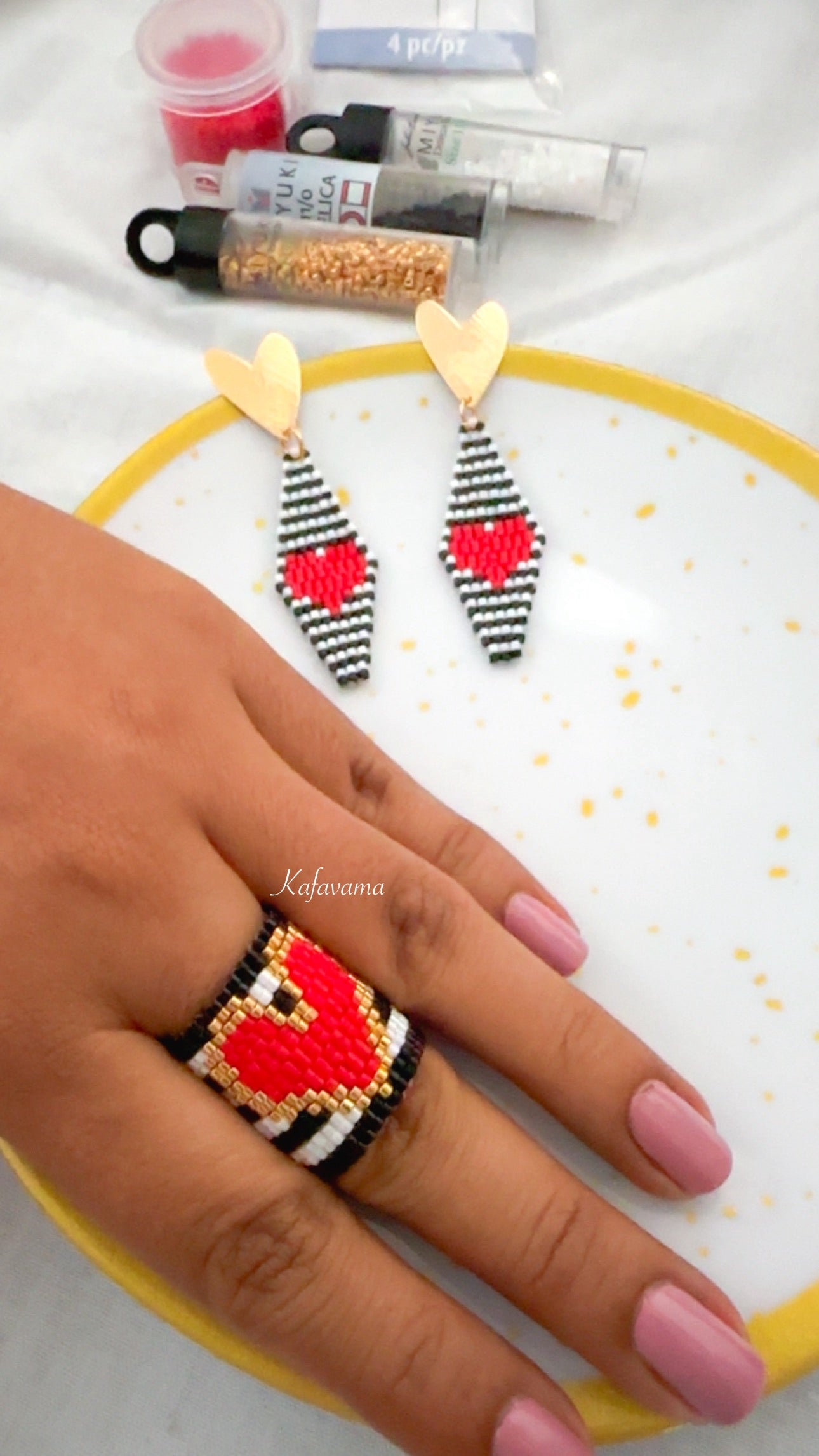 Set Aretes y Anillo 💗