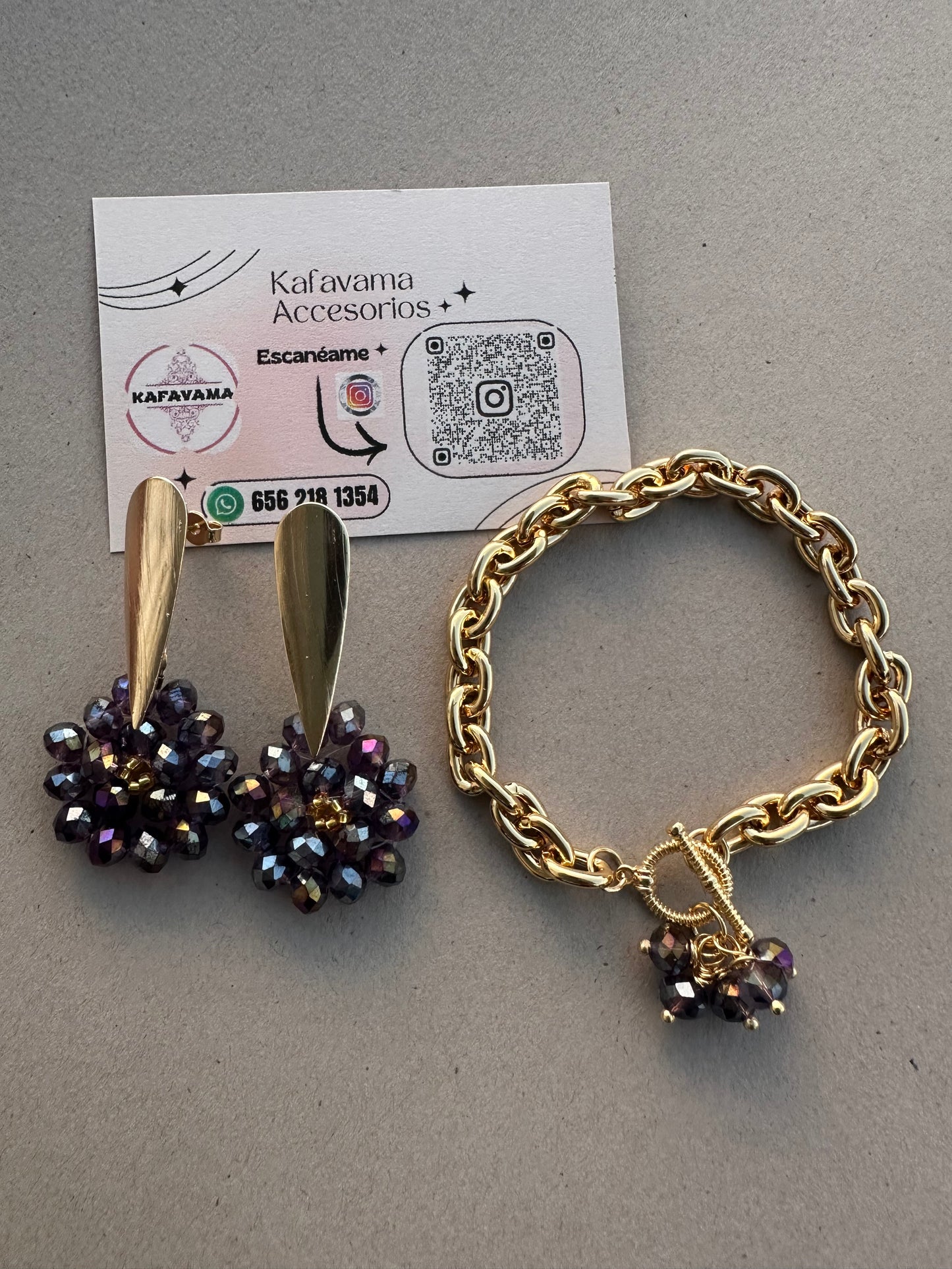 Juego de Aretes y Pulsera